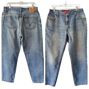 Vintage 90s Y2k Levi's 550 Sz 16 35x30 Relaxed Baggy Grunge High Rise Jeans